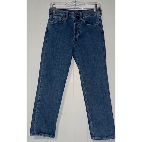 Gap Cheeky Midi Short High-Rise 29/8R Button Fly Women's Jeans - Picture 2 of 6